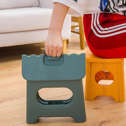 (Green, L) Foldable Step Stool, S and L Sizes, Portable Foldable Design for Space Saving 2