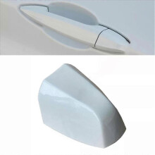 (Mineral white, Right) Cubierta de manija de puerta delantera compatible con modelos BMW X1 X2 X5 F15 X6 F16 2015-2018, reemplazo directo