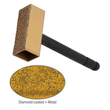 (Gold, Size L) Dresseur de meules diamantées - Construction robuste en diamant et acier pour meules en céramique et à liant résine