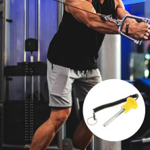 (10x80mm) Tegengewichtplaatpen compatibel met diverse fitnessmerken, kunststof en verchroomd A3-staal, versterkte ophanglus voor installatie