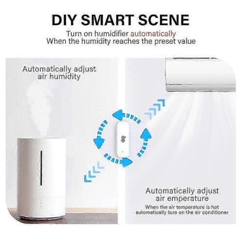 (3PCS, Zigbee) Wi-Fi Temperature Humidity Sensor for Alexa Google Assistant, Data Logging, Smart Home Automation 2