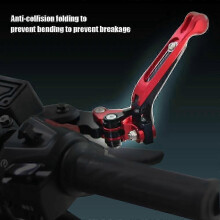 (no logo blue) Opklapbare rem- en koppelingshendels compatibel met Aprilia Tuareg 660, 6-traps verstelbaar, T6061 aluminium set (paar)