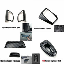 (Glovebox Handle 2pc) Protetor de Volante Compatível com Ford Focus MK3 2012-2014, ABS Plástico Anticarbonização