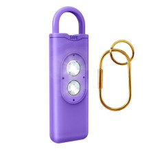 (Purple) Lanterna de Segurança Portátil com Alarme 130DB para Corrida Noturna, Ciclismo e Emergências