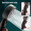 (Black, No Base) Handheld Shower Head with Water-Saving Pause Switch, 5 Mode, High Pressure, ABS Construction 4