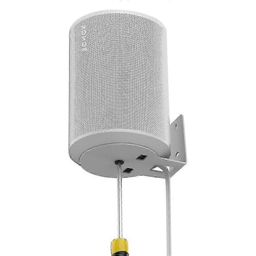(White) Wall Mount Bracket Compatible with Sonos Era 100, All-Metal Stable Support, 2-Pack