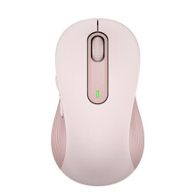 (Pink) Draadloze muis met aanpasbare zijknoppen, 4-richtings scrollwiel, ergonomisch voor kantoorgebruik