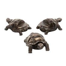 (Tortoise) Handmade Resin Pot Feet for Plant Pots, 3-Piece Set with Drainage & Air Circulation Design for Succulents Herbs