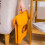 (Yellow, L) Foldable Step Stool for Home, Kitchen Bathroom Use, Safe Rounded Corner Design, Portable 2