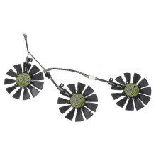 (4PIN) Ventilador de refrigeración silencioso de 87 mm compatible con ASUS STRIX GTX 1080/980Ti/1060/1070, plástico ABS