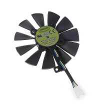 (5PIN) Ventilador de refrigeración silencioso de 87 mm compatible con ASUS STRIX GTX 1080/980Ti/1060/1070, plástico ABS
