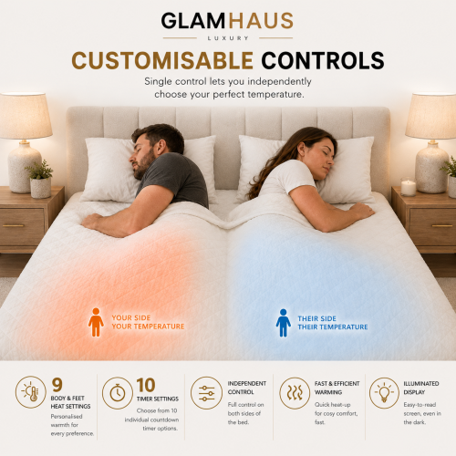 (Double) Diamond Quilted Premium Electric Blanket All Sizes 2