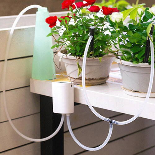 (2 heads) Automatic Irrigation Controller, 2/4/8 Head, No Faucet Needed for Garden Pots 1