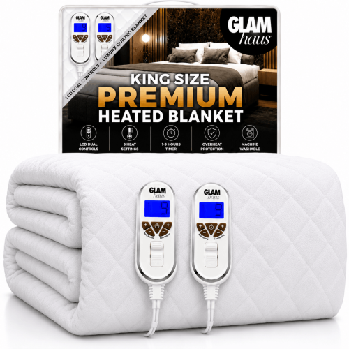 (King) Diamond Quilted Premium Electric Blanket All Sizes 2