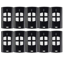 (Black, 4WV) Telecomando di ricambio per porta da garage compatibile con BENINCA to.GO 4WV CUPIDO-2-4, confezione da 10, codice rolling code 433MHz