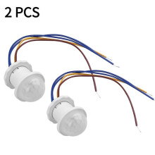 (2 PCS) Automaattinen valokatkaisin 110 kartioinduktiolla, 3–5 m kantama, 100–240 V seinälle tai kattoon
