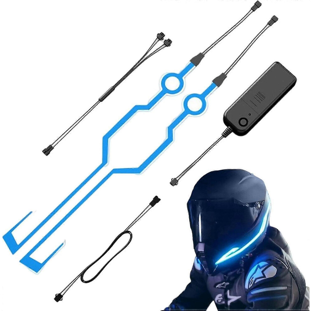 () Safety Helmet Strip Compatible With Motorcycle Helmets, Waterproof Led Warning For Night Riding Visibility Green/Light 6955168176880