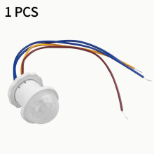 (1 PCS) Automaattinen valokatkaisin 110 kartioinduktiolla, 3–5 m kantama, 100–240 V seinälle tai kattoon