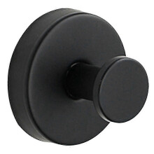 (Black) Gancho de pared con instalación mediante tornillos ocultos, capacidad de 10 kg, acero inoxidable 304 para toallas y abrigos.