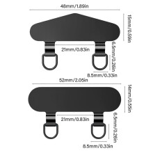 (Umbrella shape steel) Handy-Lanyard-Clip aus Edelstahl mit Doppelhaken, Anti-Verlust-Schlüsselanhänger für Smartphones, für den Außenbereich
