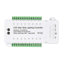 (A) Trapverlichtingscontroller met 16 kanalen, 15W per trede, 240W totaal, dubbele sensor voor trapverlichting