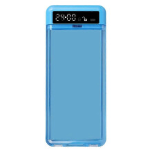 (Blue) Timer Phone Lock Box with LCD Display, ABS Material Security Case, 1-Min to 99-Hour Setting, Personal Focus Tool for Study and Work