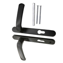 (Black, Type 85 middle and l) Klamka do drzwi wewnętrznych, aluminiowa, nierdzewna, typ 85, góra-dół, czarna lub biała