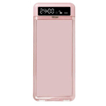 (Pink) Timer Phone Lock Box with LCD Display, ABS Material Security Case, 1-Min to 99-Hour Setting, Personal Focus Tool for Study and Work