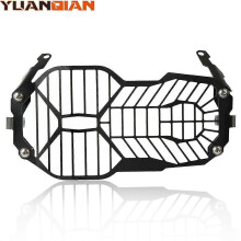 (NO LOGO) Protector de faros compatible con BMW R1200GS Adventure, rejilla de acero inoxidable para protección de iluminación.