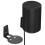 (Black) Stable Speaker Wall Mount Compatible with Sonos Era 100, Space-Saving Metal Bracket 1