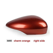 (charm orange, Right) Coque de rétroviseur latéral compatible avec Ford Fiesta (modèles 2009 à 2016) - Ajustement parfait