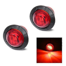(Red) LED-sivuvalot, yhteensopivat asuntovaunujen ja matkailuautojen kanssa, IP67-vedenpitävät 12–24 V:n keltaiset vilkkuvalot, 2 kpl