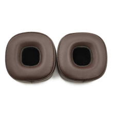 (Brown) Náhradné náušníky kompatibilné s Marshall Major IV, Major 3, Major 2, Major MID, ANC, jahňacia koža, čierna, hnedá, izolácia hluku.