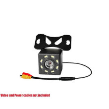 (8 lights) Vexverm Kabelgebundene Rückfahrkamera, 170-Sichtwinkel, IP68 wasserdicht, CCD-Nachtsicht, 756 x 720 Pixel, CE-zertifiziert