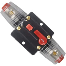 (WA40A) Audiostroomonderbreker, 150A 12V-24V DC, resetknop voor auto-stereo-versterker, boot, camper, vrachtwagen, overbelastingsbeveiliging