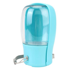 (Green) 280ml Foldable Dog Water Dispenser Bottle Bowl Universal for Outdoor Walking Travel with Carbon Filter