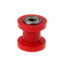 (Red) Ketjupyöräkiristin rulla 10mm sisähalkaisija, yhteensopiva ATV CRF CR XR Enduro moottoripyörä maastopyörä nelipyörä