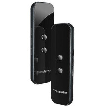 (black) Offline Voice Translator Supporting 70+ Languages, Compact 115x35x9mm for Travel & Business