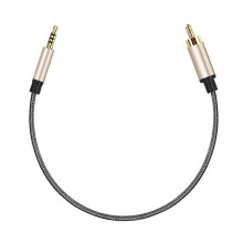 (3m) Koaxiálny audio kábel kompatibilný s televízormi TCL, Toshiba, SPDIF 3,5 mm na RCA samec, nylonový opletený