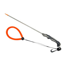 (Gray) Tauchzeigerstab mit Messskala, 37 cm, Edelstahl, rutschfester Griff für Sporttaucher