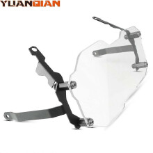 (clear) Headlight Guard compatible with BMW R1200GS Adventure, Stainless Steel Grille for Lighting Protection