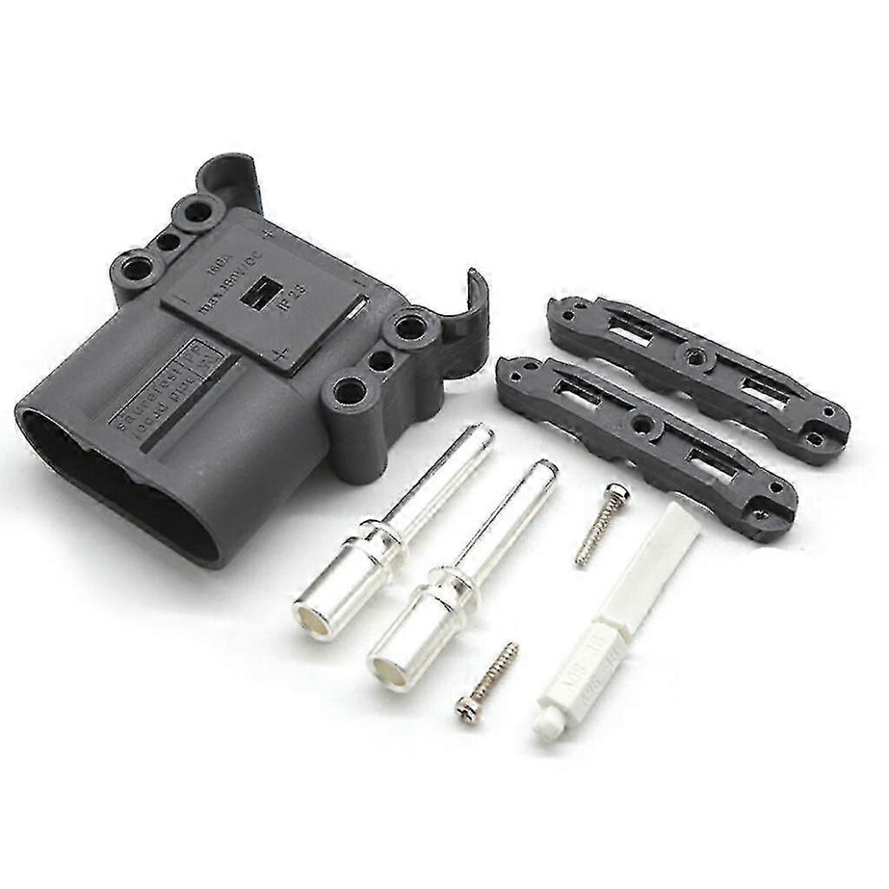 (Male Insert, 160A) Battery Power Connector Compatible With 80A 150V Industrial Plug, Silver-Plated Copper Terminal For Electric Forklift 6955168217934
