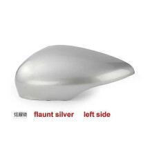 (flaunt silver, Left) Coque de rétroviseur latéral compatible avec Ford Fiesta (modèles 2009 à 2016) - Ajustement parfait