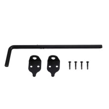 (Black, 1 Piece) Door Bolt for Gates, 12 Inch Heavy Duty Drop Rod, Black Steel with Anti-Corrosion Coating, for Wooden or Metal Gate Security