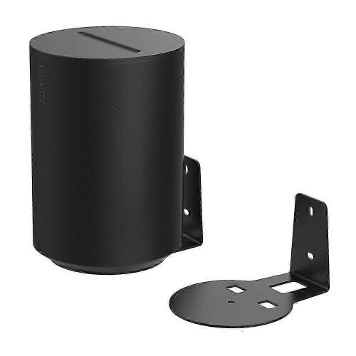 (Black) Stable Speaker Wall Mount Compatible with Sonos Era 100, Space-Saving Metal Bracket 2