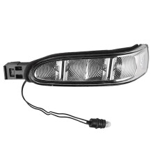 (L) Luz indicadora de espejo lateral de repuesto compatible con Mercedes Benz, pieza A1648200621 A1648200521, lente de espejo de puerta
