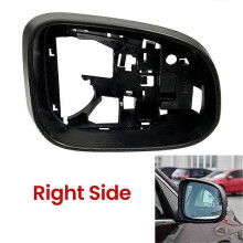 (Black, Left) Support de rétroviseur compatible avec Volvo S60 S80 V70, support de remplacement en ABS pour rétroviseur latéral de voiture