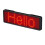 (red) LED Message Badge, Mobile App Control for Custom Text & Graphics, Rechargeable Portable Display 1