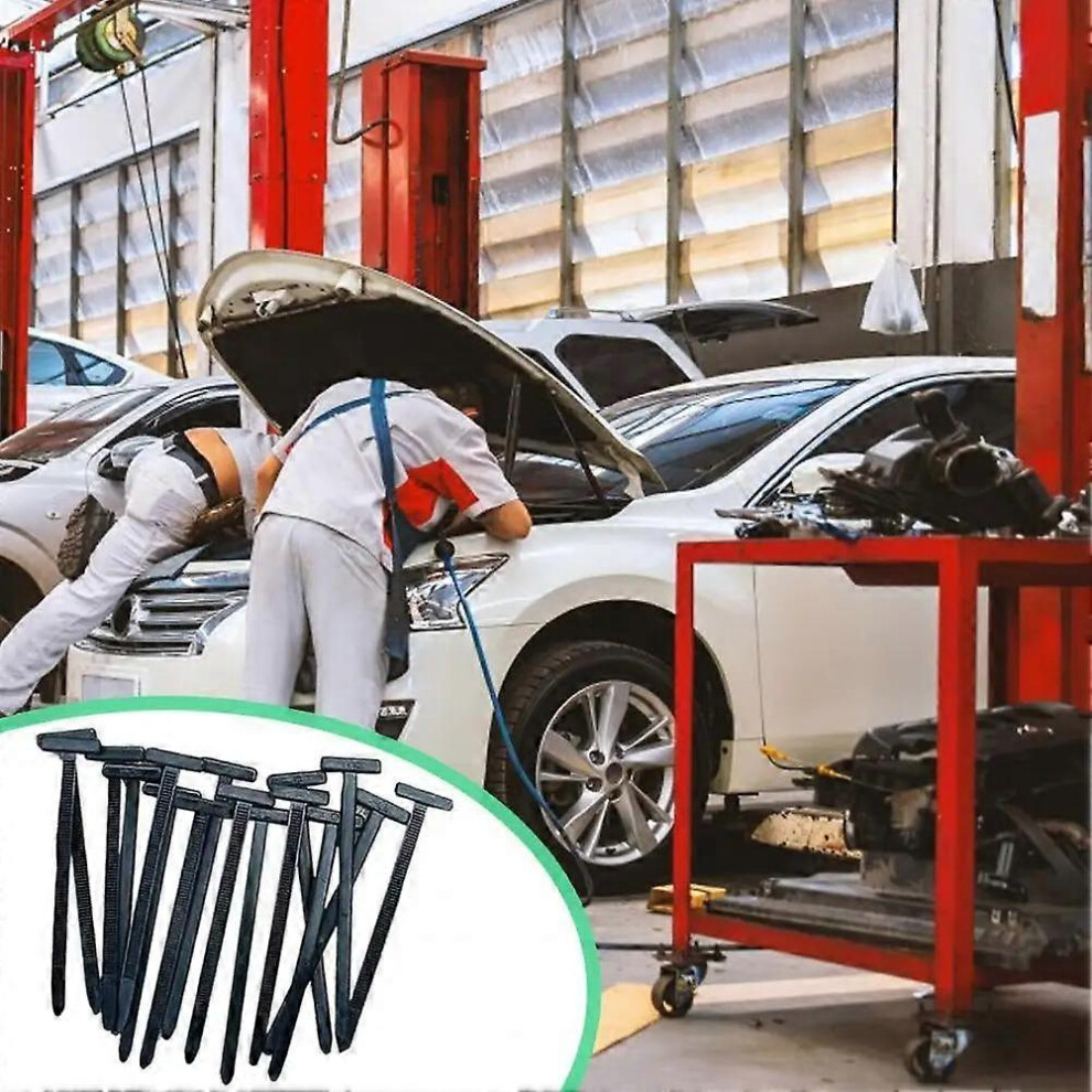 (50Pcs) Nylon Cable Ties 100Pcs, Compatible With Vehicle Bumpers, Self-Locking Design For Fixing & Fastening 6955168218078