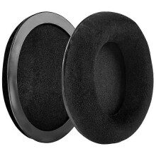 (Black mesh flannel) Náhradné náušníky kompatibilné so slúchadlami Kingston HyperX Cloud II, vankúšiky z pamäťovej peny